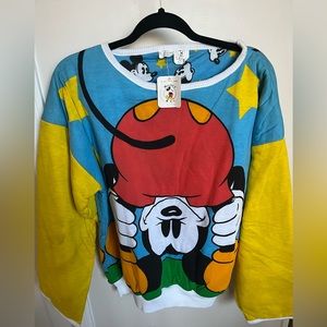 J.G. Hook vintage 1980s 1990s Y2K walt disney mickey mouse sweatshirt reversible